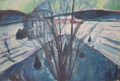 Winter Night, Ekely by Edvard Munch
